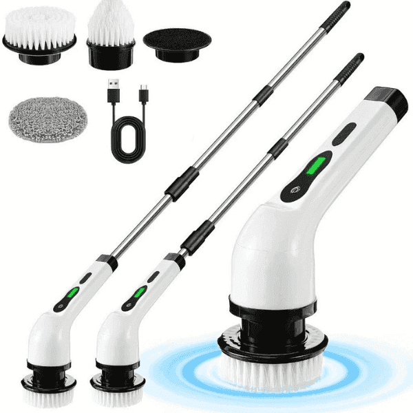 Cordless Electric Turbo: Escova eletriza para limpezas