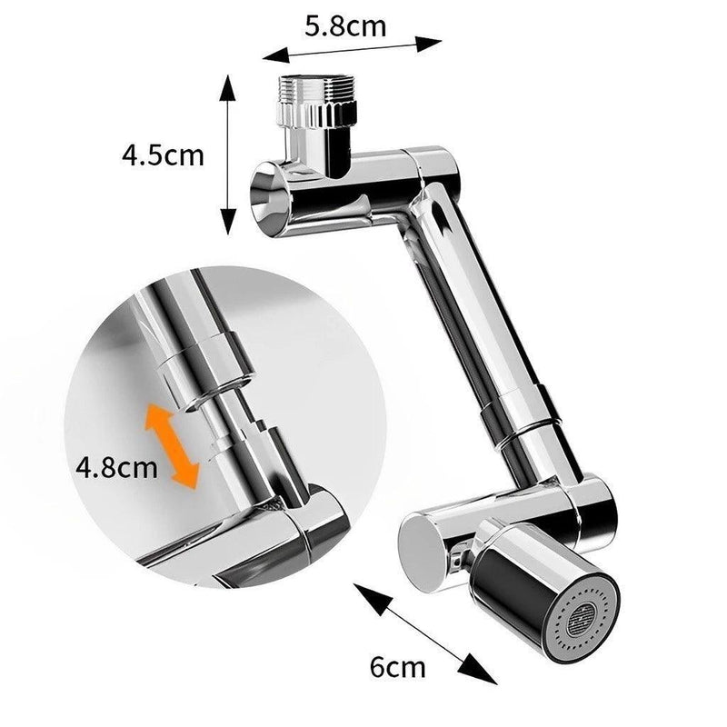 FlexiFlow: Torneira Rotatório 1080° Universal